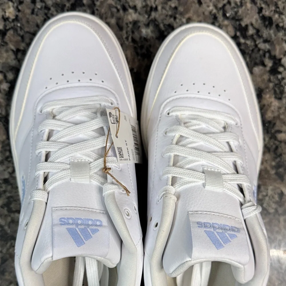 Adidas White and Light Blue Sneakers NWT 11